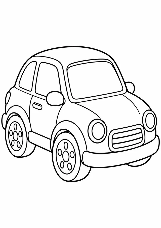Carrinho de brinquedo grande para colorir